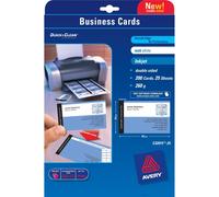 Avery business cards C32015-25 print both sides, 8 cards/sht, 25 sht/pk 200 tot