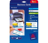 Avery Quick&Clean 85 x 54 mm (x25) business card 250 pc(s)
