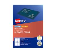 Avery Multipurpose Business Cards Matte White (Pack of 250) C32011-25