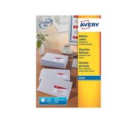 Avery Quickdry, Printable, Address Labels, Customisable, 63.5 X 33.9 mm, White, 24 Labels Per Sheet, 2400 Blank Labels Per Pack