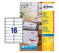 Avery J8162-100 White Self-adhesive label addressing label