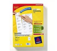 Avery QuickPEEL Addressing Labels self-adhesive label White 2500 pc(s)