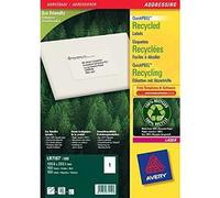 Avery QuickPEEL self-adhesive label White 100 pc(s)