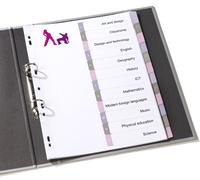 Avery ReadyIndex Dividers with Printable Contents Sheet - Pastels
