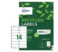 Avery Laser Recycled Address Label 99.1x38.1mm 14 Per A4 Sheet White (Pack 210 Labels) LR7163-15