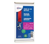 Avery Red Recycled Lanyards with Trigger Clip - 10 Pack (4842R)