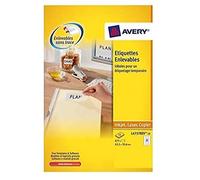 Avery Removable Adhesive Labels 63,5 x 29,6 mm White