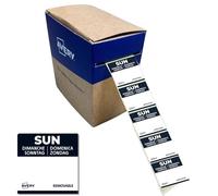 Avery Removable, Hand Writable, Food Day Labels, Sunday, Strong Adhesive, 25 x 25 mm, Black, 1000 Labels, Preprinted Design (DLSSUNREV-1000)
