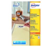 Avery Removable Labels 80 Per Sheet White (Pack of 2000) L4732REV-25