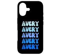 Avery Retro Name Stack Design Case for iPhone 17