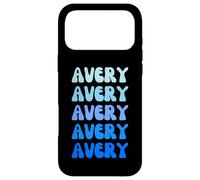 Avery Retro Name Stack Design Case for iPhone 17 Pro Max