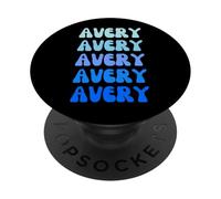 Avery Retro Name Stack Design PopSockets Adhesive PopGrip