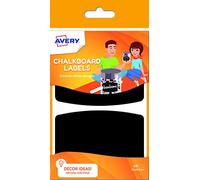 Avery UK Chalkboard Labels Reusable 95 x 63 mm Black (Pack 10 Labels) - ARDO10.UK