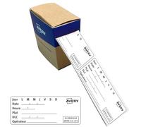 AVERY Roll of 300 Pre-Printed Labels for Food Traceability, Removable Adhesive, 98 x 40 mm