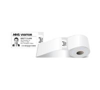 Avery Roll of Self-Adhesive Visitor Badges with Expiring Tabs - 250 Badges on roll. Thermal Printer compatiable.