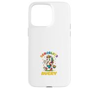 Avery schoolkid Rainbow Unicorn Design personalized Case for iPhone 15 Pro Max