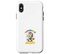 Avery schoolkid Rainbow Unicorn Design personalized Case for iPhone X/XS
