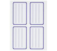 Avery SCOL1 20 Manuscript School Labels White & Blue Lines | 20 school labels, 36 × 56 mm, for identifying school supplies