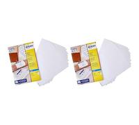Avery Self Adhesive Address Mailing Labels, Inkjet Printers, 21 Labels per A4 Sheet, 210 Labels, Quickdry (J8160), White (Pack of 2)