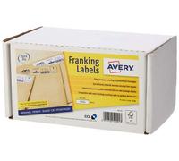 Avery Self Adhesive Franking Labels, Manual Feed, 2 Labels Per Sheet, 1000 Labels, Quickdry(Fl01), White