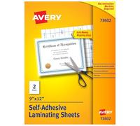 Avery Self-Adhesive Laminating Sheets, 9 x 12 Inches, Pack of 2 (73602) by Avery