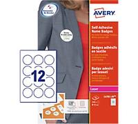 Avery Self Adhesive Name Badge 51mm dia. Round 20 sheets of 12 Badges