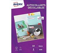 Avery Self-Adhesive Set of 8 Off White