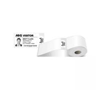 Avery Roll of Self-Adhesive Visitor Badges with Expiring Tabs - 250 Badges on roll. Thermal Printer compatiable.