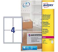 Avery Self Adhesive Weatherproof Parcel Labels, Laser Printers, (99.1 x 139 mm L