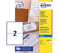 Avery Shipping Labels J8168-100 Adhesive A4 White 199.6 x 143.5 mm 100 Sheets of 2 Labels