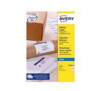 Avery Inkjet Address Labels QuickDRY J8160-25 63.5x38.1 mm 21 per sheet White Pack of 525