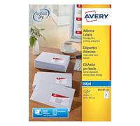 Avery Smudge Free, Printable, Address Labels, Quickdry, 63.5 x 38.1 mm, White, 21 Labels per Sheet, 2100 Blank Labels per Pack (J8160-100)
