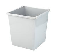 Avery Waste Bin 631 – Steel Square – 27 Litre – Grey
