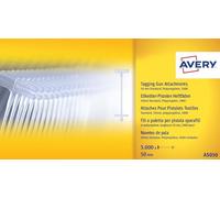 AVERY Tagging Gun Tag Attachments 5000 Tags for Tagging Guns, Compatible with Avery TGS001, 40 mm Length. Ideal for Pricing Needs, AS040 Standard Tagging Gun attachments
