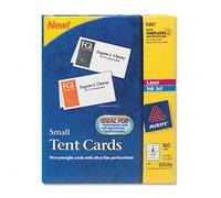 Avery® Tent Cards CARD,MINI TENT 160/BX,WHT 9654-12 (Pack of4)