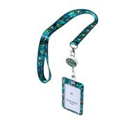 Avery Tropical Combi Lanyard with Retractable Reel & Dual Card Holder - rPET Eco Lanyard, Safety Breakaway, 80cm Cord, ID Badge Holder for Office, Events & Security (R4828HT-1)