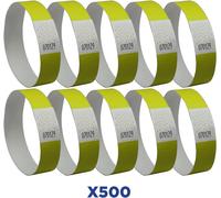Avery Tyvek Wristbands,Yellow, 19mm, Waterproof, Tear-Proof, 500 Pack (TYVYW-50)