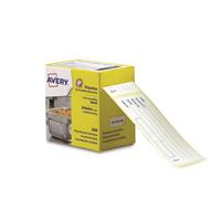 Avery Uk 98 X 40 mm Food Traceability Removable Pre-Printed Label - White (Pack Of 300)