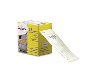 Avery UK 98 x 40 mm Food Traceability Removable Pre-Printed Label - White (Pack of 300)