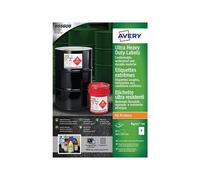 Avery Ultra Heavy Duty Waterproof Labels 209x291mm Pack of 20 B4775-20