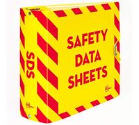 Avery UltraDuty SDS Binder Kit, 3 Inch 3 Ring Binder, A-Z Dividers, Sheet | For Industrial Safety Data Sheet Storage, Water and Chemical Resistant Cover, A-Z Dividers, 25 Sheet Protectors, Metal Chain