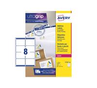 Avery L7165 Laser Address Labels 8 Per Sheet 40 Sheets Per Box Jam Free