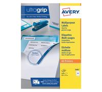 Avery Ultragrip Labels 105x37mm 16 Per Sheet White (Pack of 1600) DPS16-100
