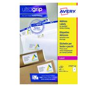 Avery Ultragrip Laser Labels 199.6x289.1mm Wht (Pack of 100) L7167-100