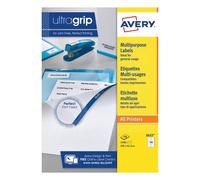 Avery Ultragrip Multipurpose Labels 105x42.3mm 14 Per Sheet White (Pack of 1400)