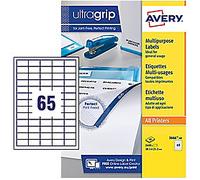 Avery Avery Multipurpose Label 38x21.2mm 65 Per A4 Sheet White (Pack 2600 Labels