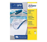 Avery 3652 Printable, Customisable Multipurpose/Copier Labels, 21 Labels per A4 Sheet, White (100 Sheets)