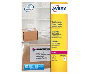 Avery Weatherproof Shipping Label 10 Per Sheet Pack of 250 Stationery L7992-25