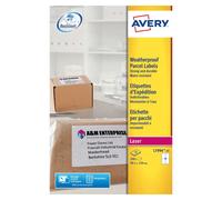 Avery Weatherproof Shipping Label 4 per Sheet (Pack of 100) L7994-25