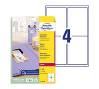 Avery Zweckform L7769-40 Labels with Special Coating 40 Sheets / 160 Labels / 99.1 x 139 mm White